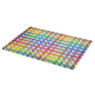 Regenbogen-Kratz-Schneidbrett Schneidebrett