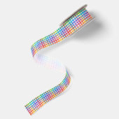 Regenbogen-Kratzer-Band Satinband (Rückseite)