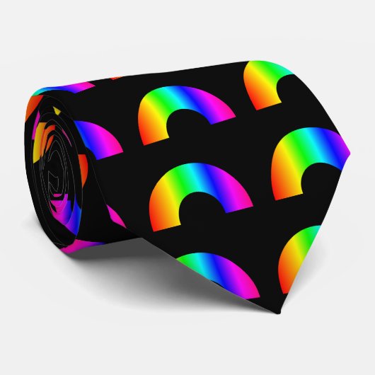 Regenbogen Krawatte (Gerollt)