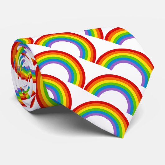 Regenbogen Krawatte (Gerollt)