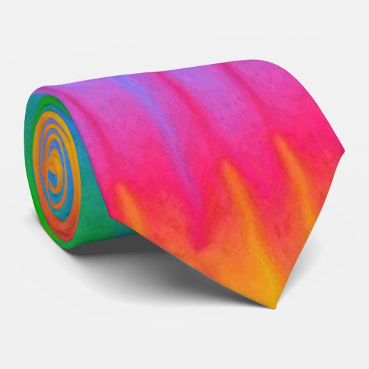 Regenbogen Krawatte (Gerollt)