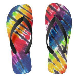 Regenbogen-Krawatte Badesandalen