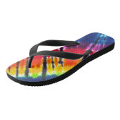 Regenbogen-Krawatte Badesandalen (Schrägansicht)