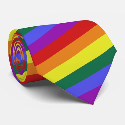 Regenbogen-Krawatte Krawatte (Gerollt)