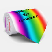 Regenbogen-Krawatte Krawatte (Gerollt)