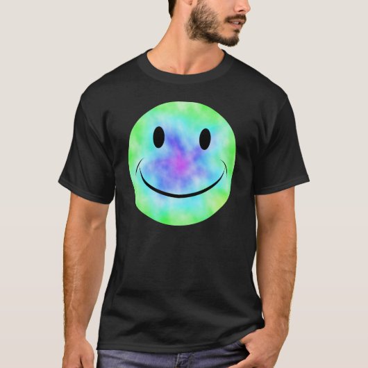 Regenbogen-Krawatten-Gesichts-T - Shirt (Vorderseite)