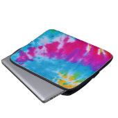 Regenbogen-Krawatten-Laptopkasten Laptopschutzhülle (Vorne Knopf)