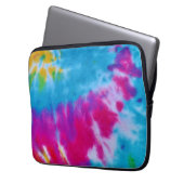 Regenbogen-Krawatten-Laptopkasten Laptopschutzhülle (Vorderseite Links)