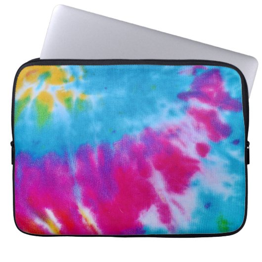 Regenbogen-Krawatten-Laptopkasten Laptopschutzhülle (Vorderseite)