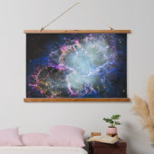 Regenbogen-Krebsnebel Wandteppich Mit Holzrahmen (Schlafzimmer)