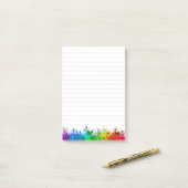 Regenbogen-Kreide-Staub 3M Post-it® Notizen (Auf Schreibtisch)