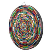 Regenbogen-Kreis-Schablone Blanc Blanche addieren Dartscheibe (Vorderseite rechts)