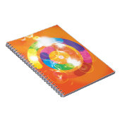 Regenbogen-Kreise Notizblock (Rechte Seite)