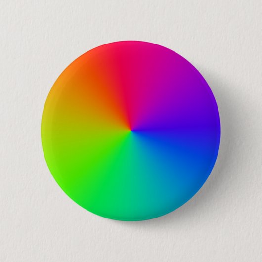 Regenbogen-Kreissinus-Wellen Button (Vorderseite)