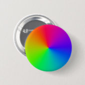 Regenbogen-Kreissinus-Wellen Button (Vorne & Hinten)