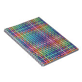 Regenbogen Kreuzmuster Notizblock (Rechte Seite)