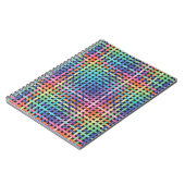 Regenbogen Kreuzmuster Notizblock (Linke Seite)