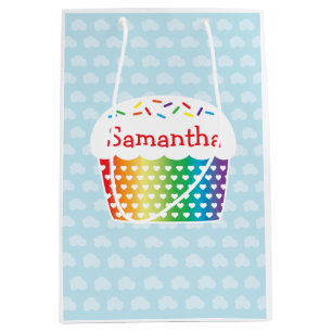 Regenbogen-Kuchen-Geschenk-Tasche Mittlere Geschenktüte