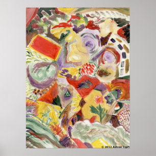 "Regenbogen-Küchen-" Kunst-Plakat-Druck Poster