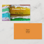 Regenbogen-Kuchen Visitenkarte (Vorne/Hinten)