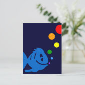 Regenbogen-Kugelfisch Postkarte (Stehend Vorderseite)