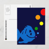 Regenbogen-Kugelfisch Postkarte (Vorne/Hinten)