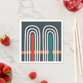 Regenbogen-Kunst abstraktes Design Serviette (Beispiel)