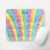 Regenbogen-Kunst-Kalender 2018 durch Janz Mousepad (Mit Mouse)