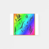 Regenbogen-Kunst Post-it Klebezettel (Vorderseite)