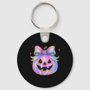 Regenbogen-Kürbis-Shirt Süßer Halloween-Jack-o-lan Schlüsselanhänger