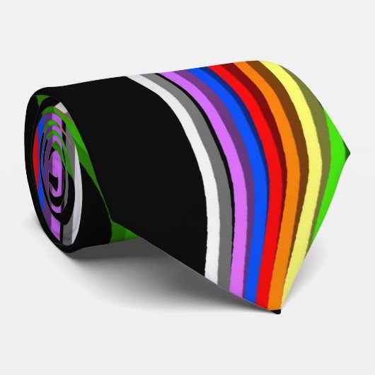 REGENBOGEN-KURVE KRAWATTE (Gerollt)