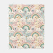 Regenbogen Kuscheldecke Geschenk für Babys Komfort Fleecedecke (Vorderseite)