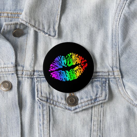 Regenbogen-Kuss-Knopf Button (Beispiel)