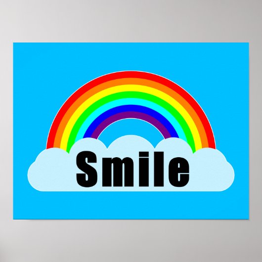 REGENBOGEN - Lächeln Poster (Vorne)