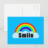 REGENBOGEN - Lächeln Postkarte (Vorne/Hinten)
