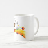 Regenbogen-Lama Kaffeetasse (VorderseiteRechts)