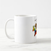 Regenbogen-Lama Kaffeetasse (Links)