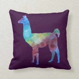 Regenbogen-Lamas Kissen