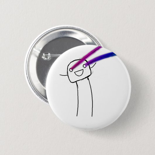 Regenbogen Lazers Button (Vorne & Hinten)