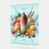 Regenbogen-Leckerei Acrylschild (Winkel)