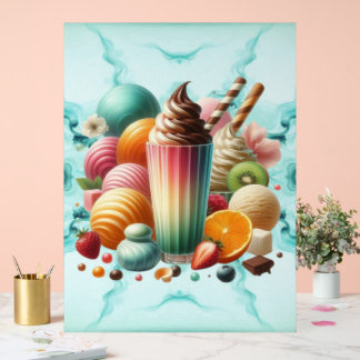 Regenbogen-Leckerei Acrylschild