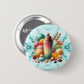 Regenbogen-Leckerei Button (Vorne & Hinten)