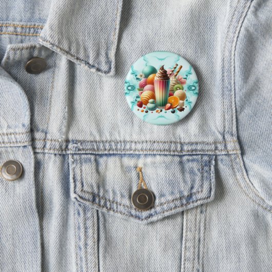 Regenbogen-Leckerei Button (Beispiel)