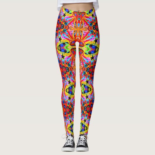 Regenbogen Leggings (Vorderseite)