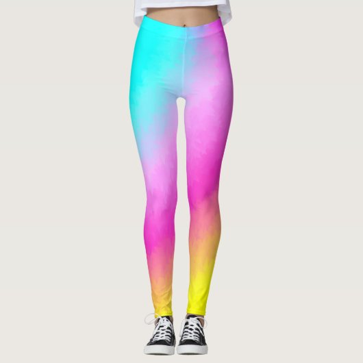 Regenbogen Leggings (Vorderseite)