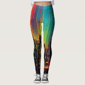 Regenbogen Leggings - Hübsch (Vorderseite)