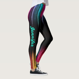 Regenbogen-Leggings Ihr Name Frauensportanlagen Leggings