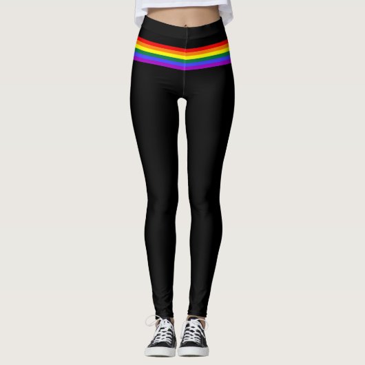 Regenbogen-Leggings mit Stolzflagge Leggings (Vorderseite)