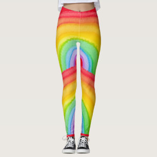 REGENBOGEN-LEGGINGS YOGA-HOSE LEGGINGS