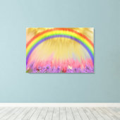 Regenbogen Leinwanddruck (Insitu (Holzboden))